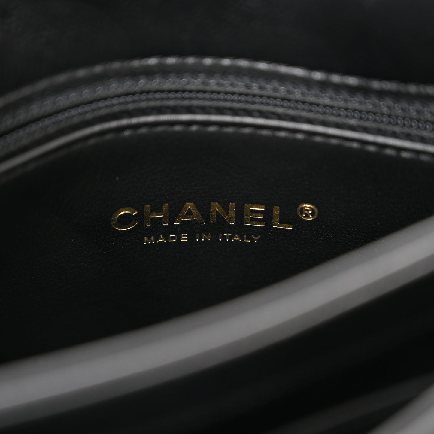 Lambskin Quilted Medium Color Match Flap Black