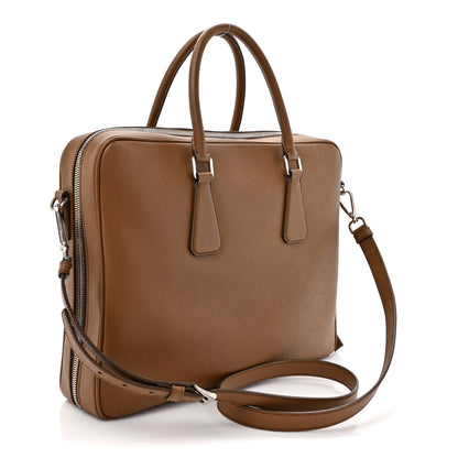 Prada Saffiano Work Bag Cannella 3 of 11
