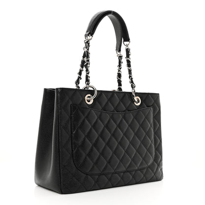 Chanel Caviar Quilted Grand Shopping Tote GST Black 3 of 11