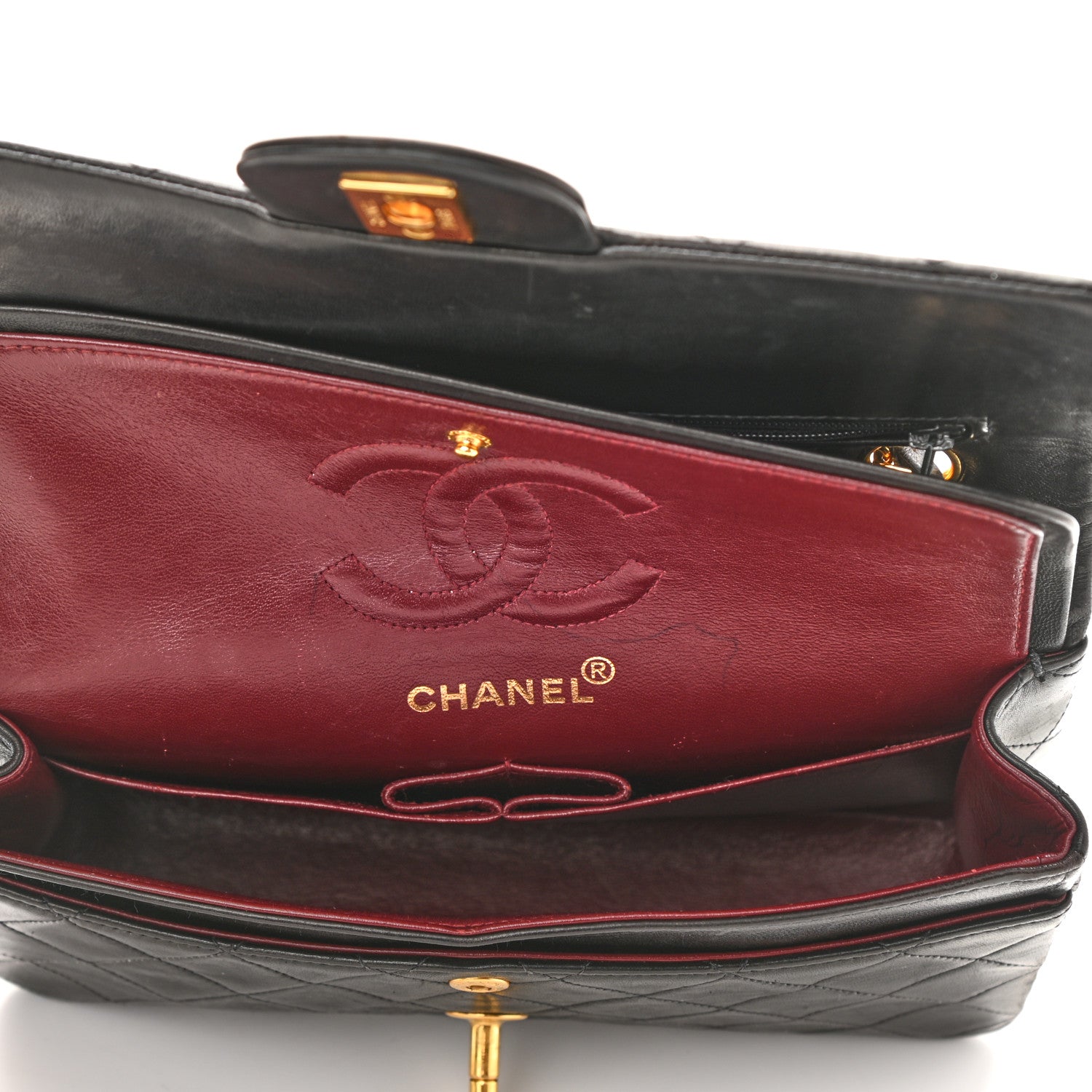 Chanel Lambskin Quilted Small Double Flap Black 5 of 11