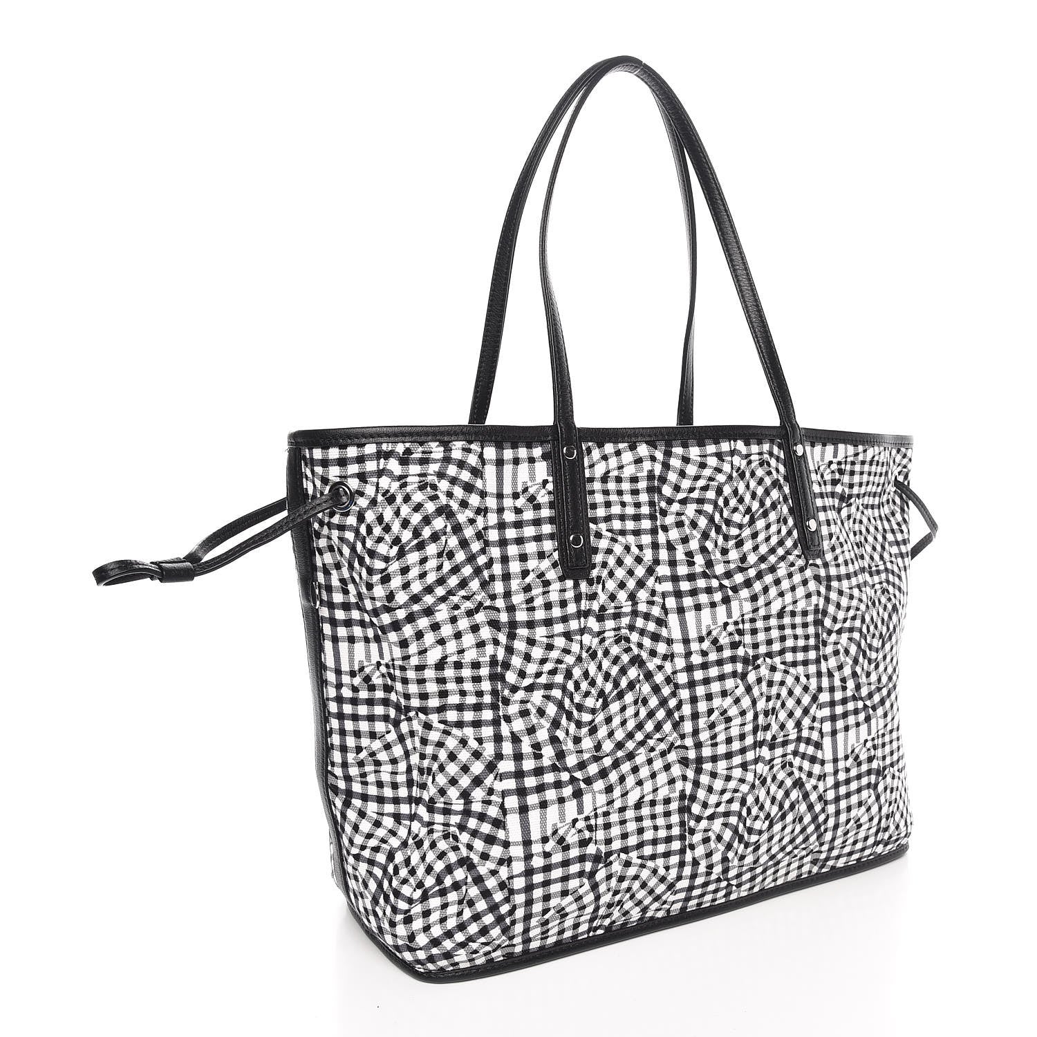 MCM Visetos Medium Reversible Shopper Tote Black 9 of 15