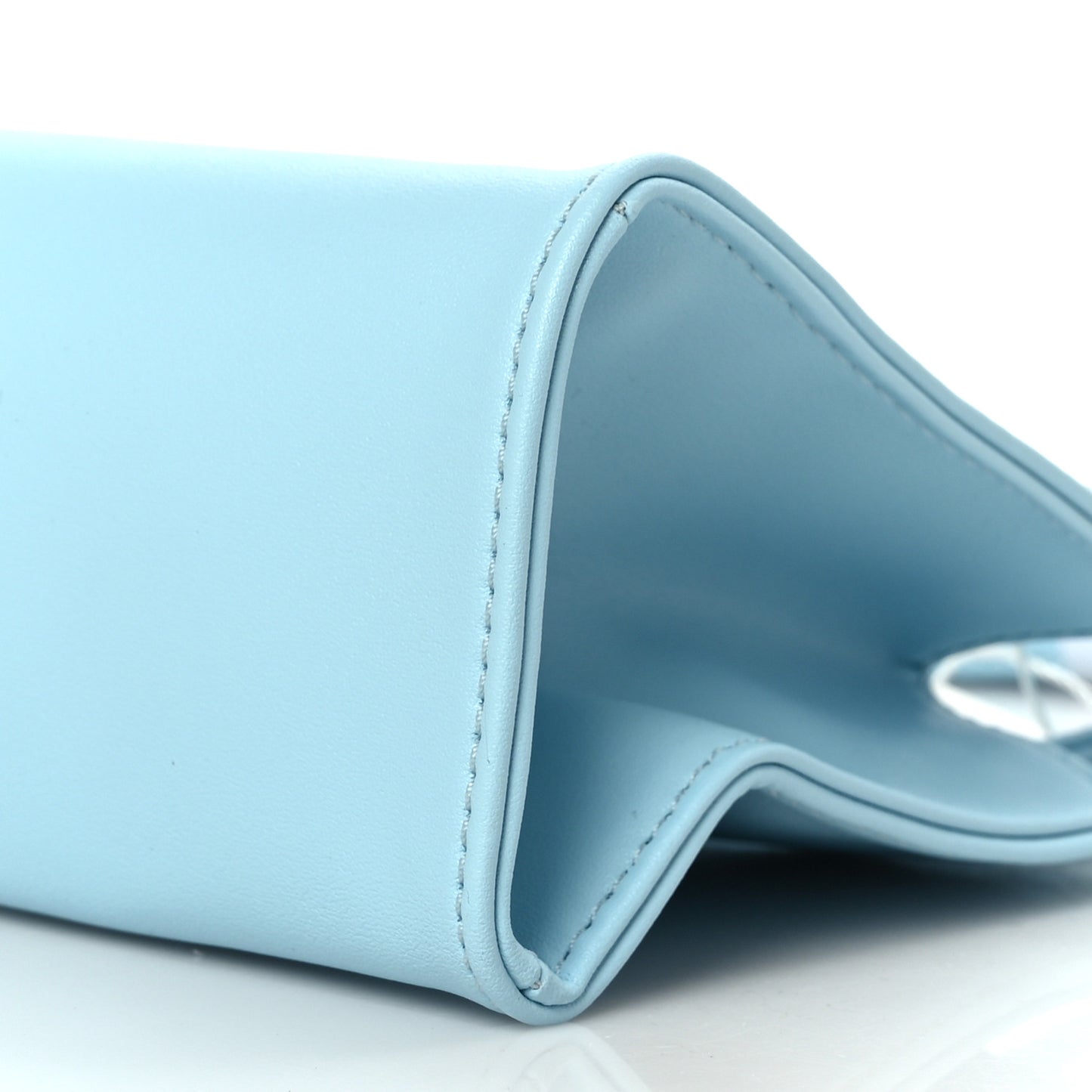 Vegan Leather Small Shopping Bag Pool Blue