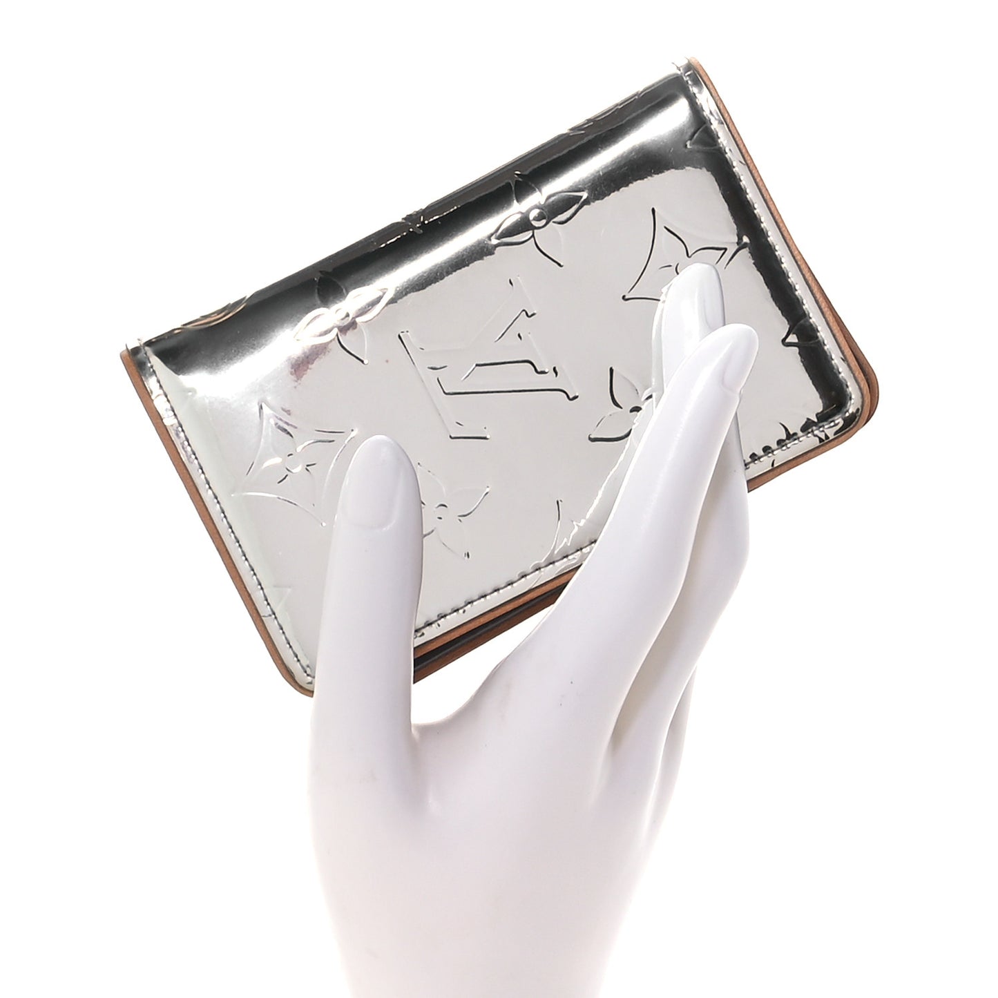 Monogram Mirror Slender Pocket Organizer
