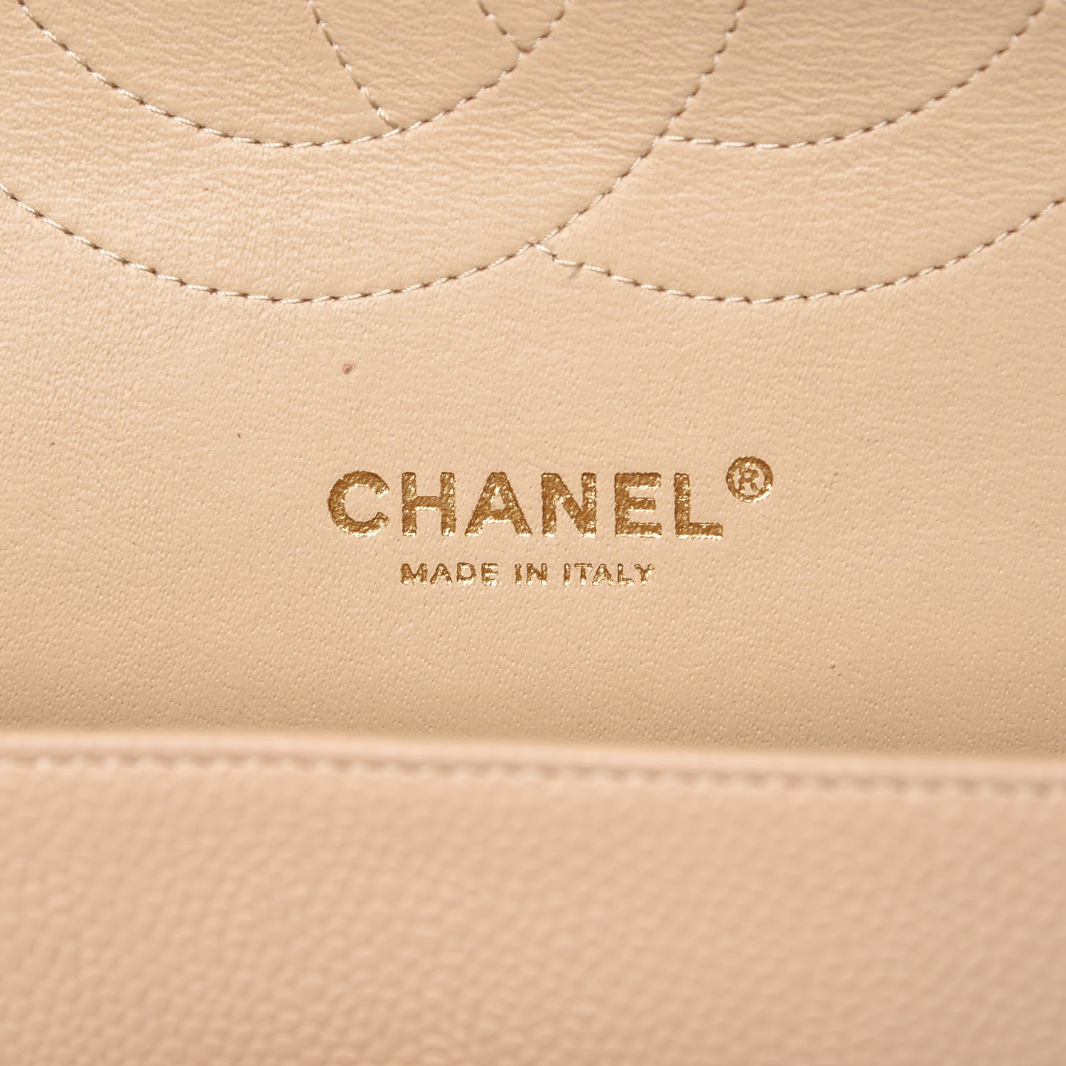 Chanel Caviar Quilted Jumbo Double Flap Beige Clair 6 of 13