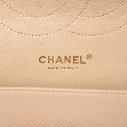 Chanel Caviar Quilted Jumbo Double Flap Beige Clair 6 of 13