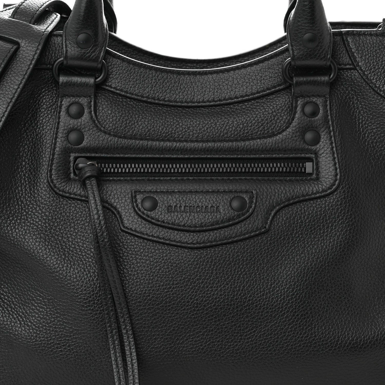 Balenciaga Grained Calfskin Black Hardware Neo Classic City Black 8 of 12