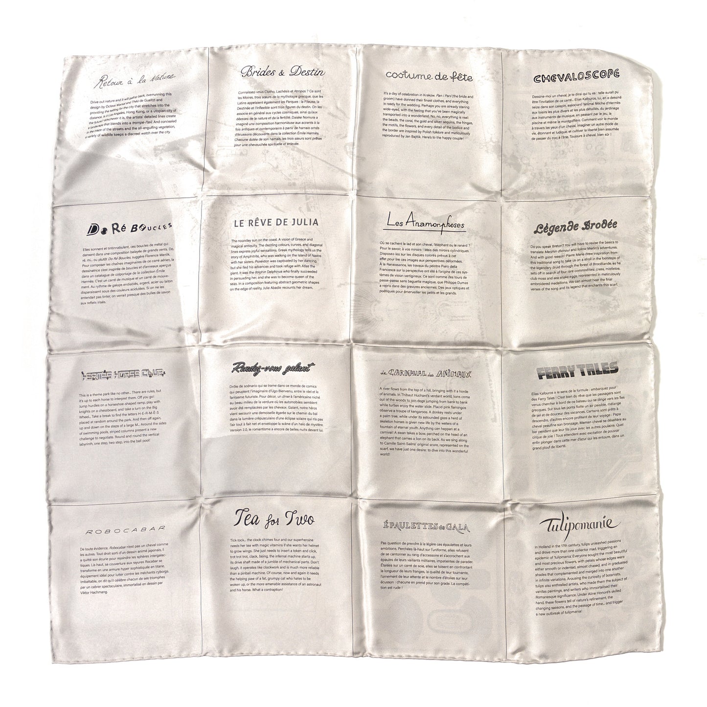 Silk Etonnant Double Face Scarf 70