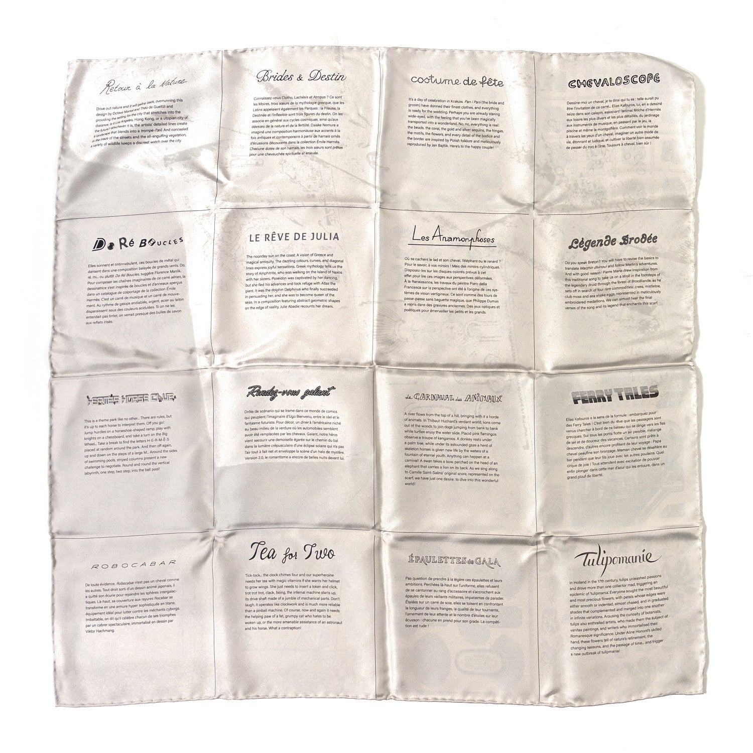 Hermes Silk Etonnant Double Face Scarf 70 2 of 4