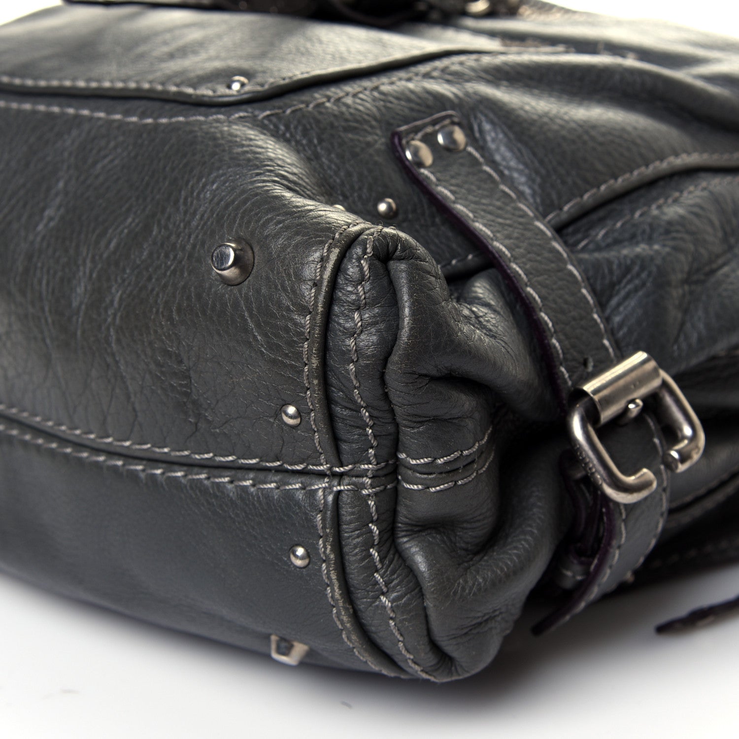 Chloe Calfskin Paddington Hobo Grey 8 of 9