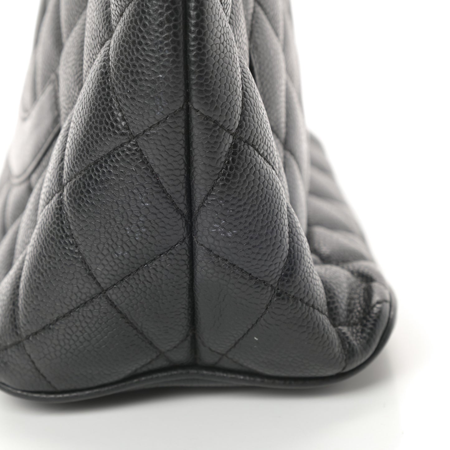 Caviar Quilted Medallion Tote Black