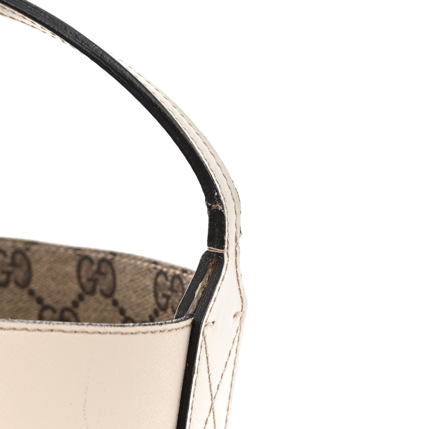 GG Supreme Monogram Medium Reversible Tote Beige White