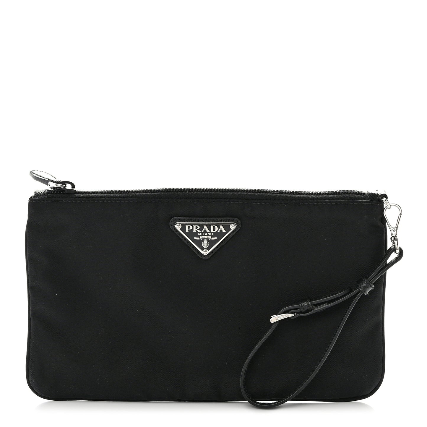 Tessuto Nylon Vela Wristlet Black