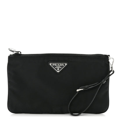 Prada Tessuto Nylon Vela Wristlet Black 1 of 8