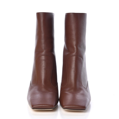 Fendi Lambskin FFreedom Ankle Boots 40 Brown 2 of 8