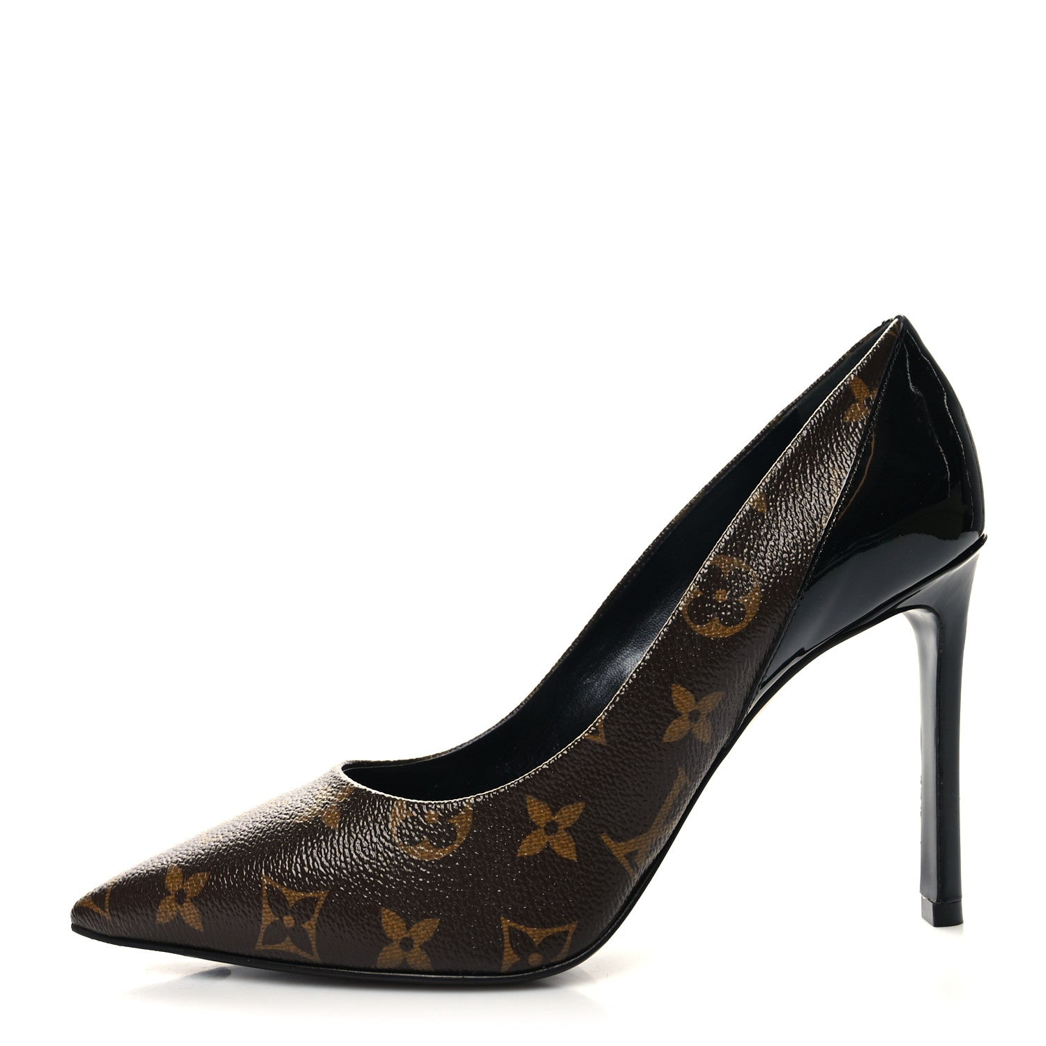 Louis Vuitton Monogram Cherie Pumps 38.5 Black 1 of 8