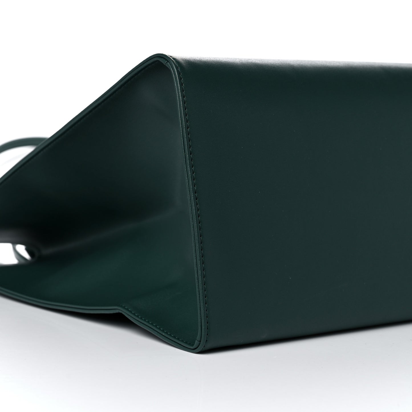 Vegan Leather Large Shopping Bag Dark Olive