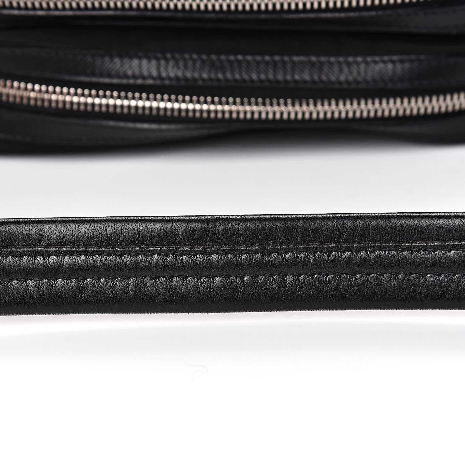 Prada Tessuto Nylon Saffiano Shoulder Bag Black 11 of 11