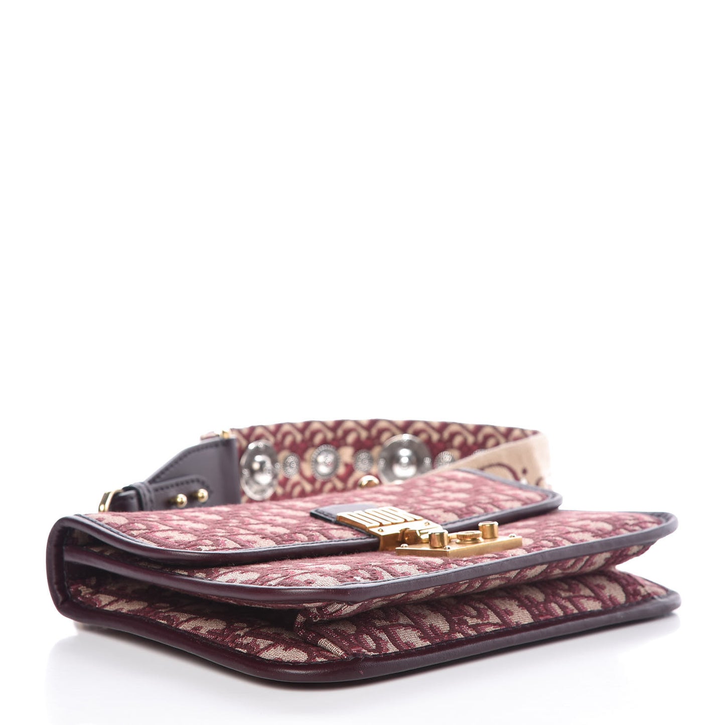 Oblique DiorAddict Flap Bag Burgundy