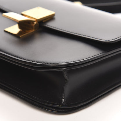 Celine Box Calfskin Medium Classic Box Flap Bag Black 9 of 10