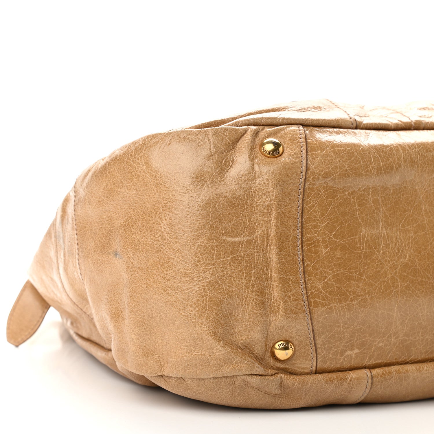 Prada Vitello Shine Hobo Cammeo 11 of 15