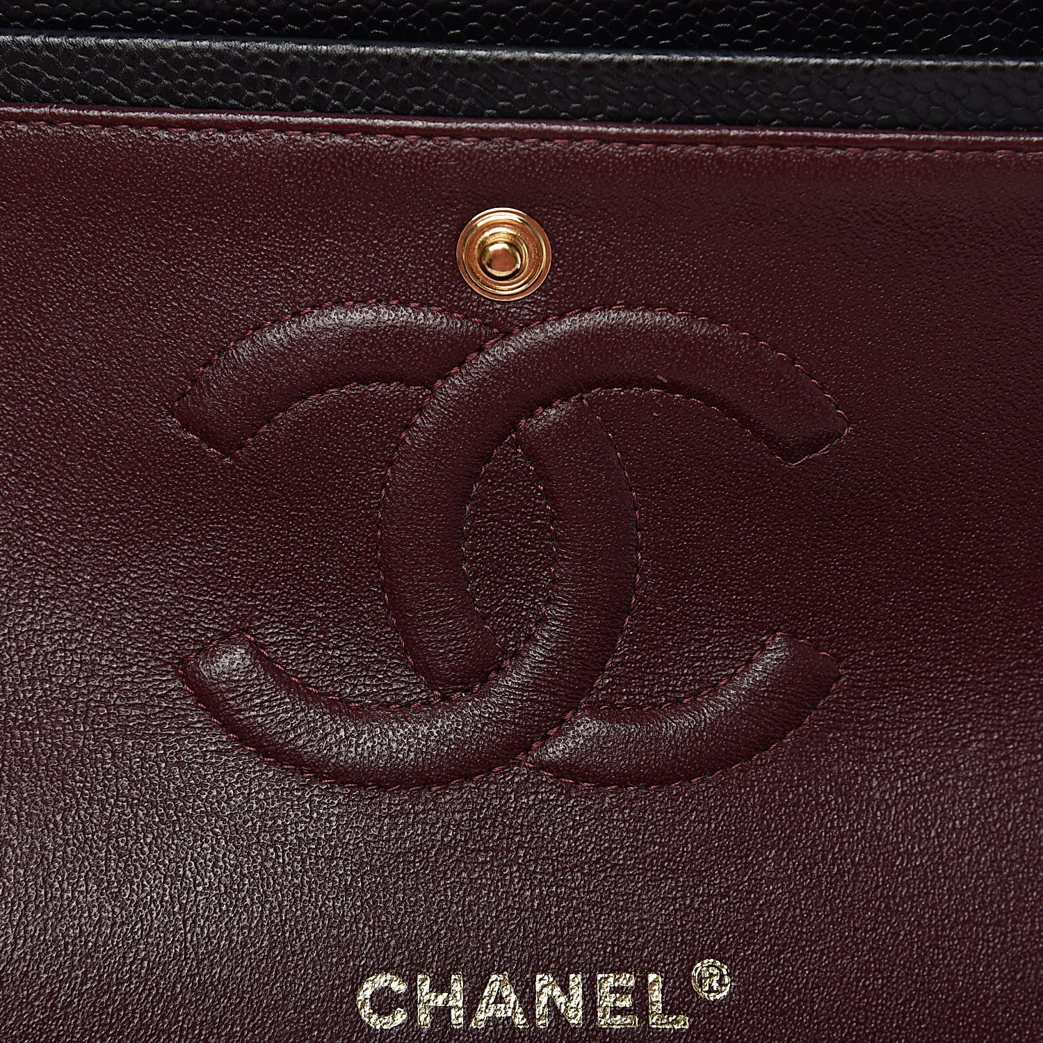Chanel Caviar Quilted Medium Double Flap Black 8 of 13