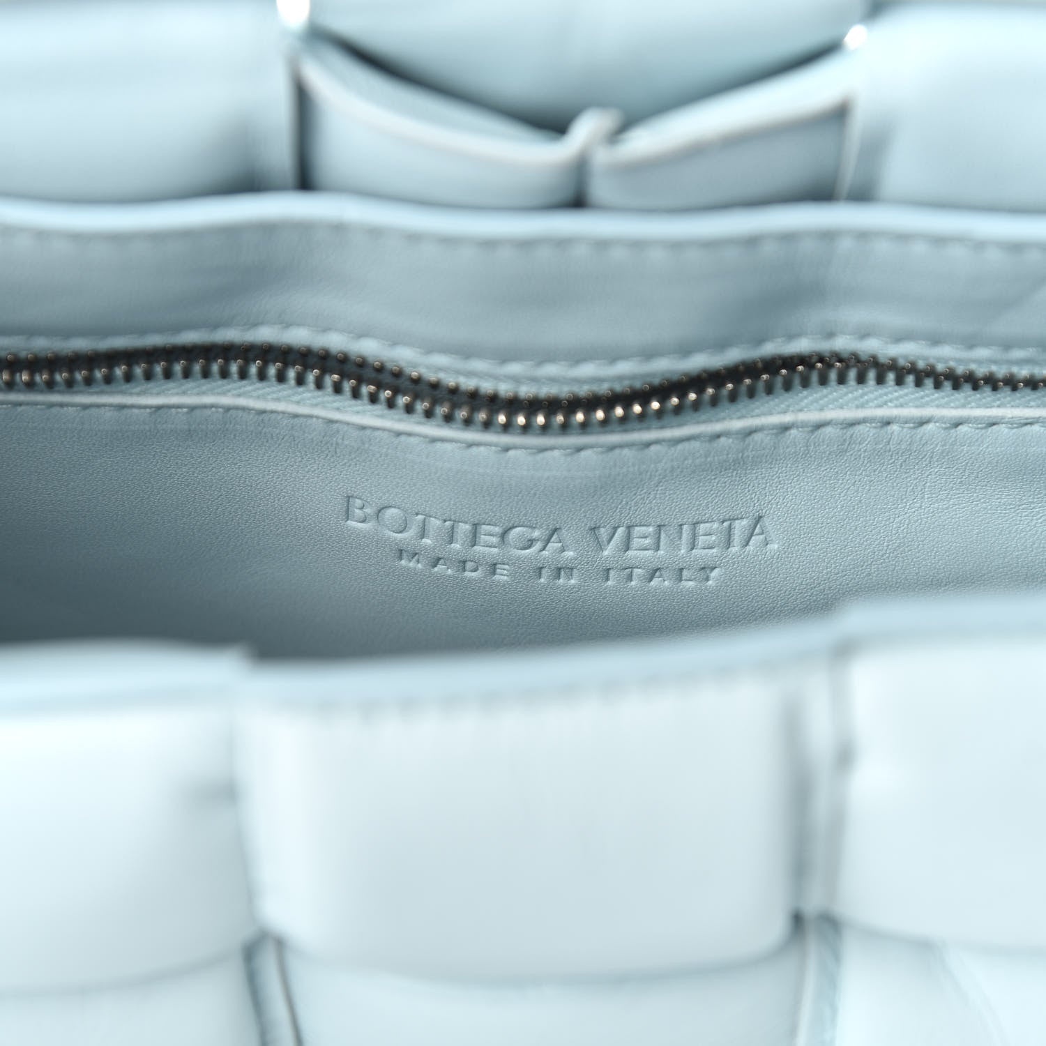 Bottega Veneta Paper Calfskin Maxi Intreccio Padded Cassette Crossbody Bag Ice 8 of 12