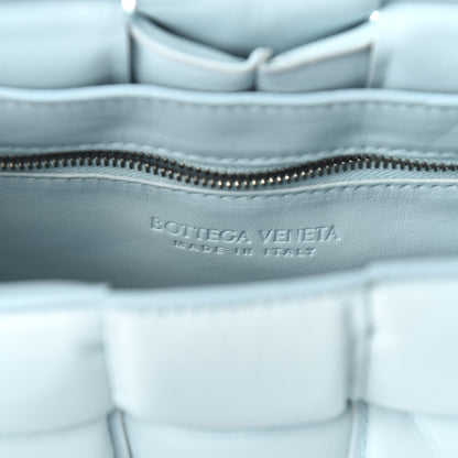 Bottega Veneta Paper Calfskin Maxi Intreccio Padded Cassette Crossbody Bag Ice 8 of 12