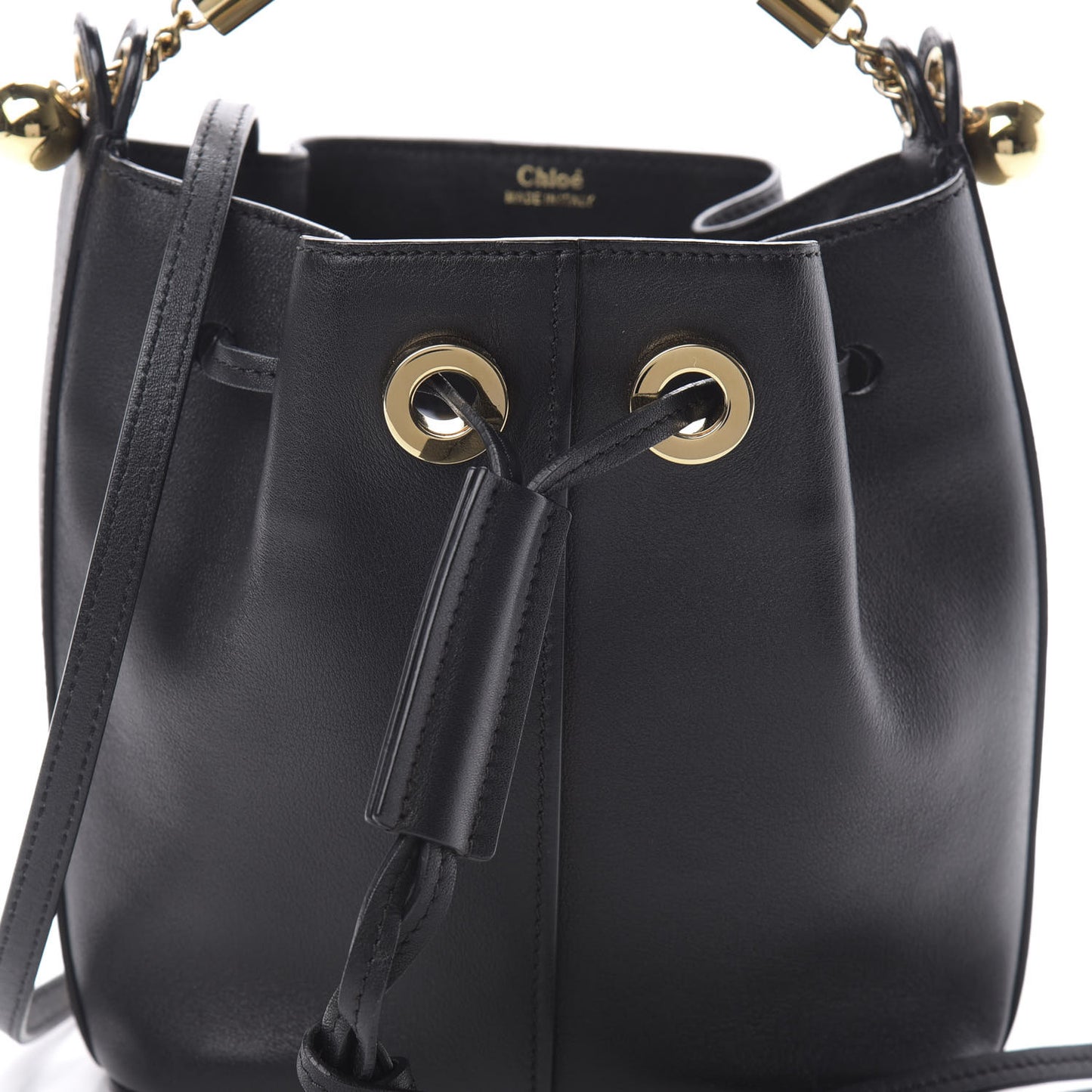Calfskin Gala Small Bucket Bag Black