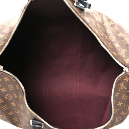 Louis Vuitton Monogram Macassar Keepall Bandouliere 55 4 of 11