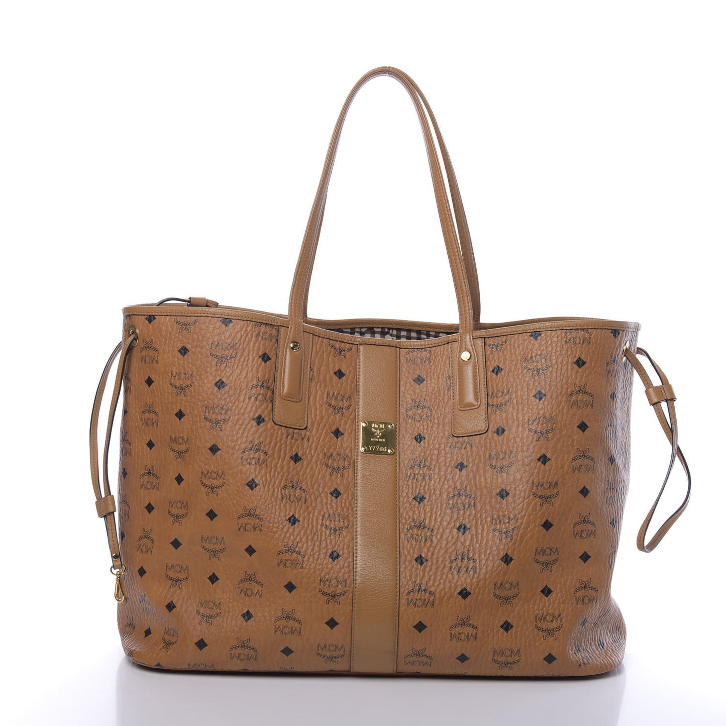 Visetos Large Liz Reversible Shopper Tote Cognac