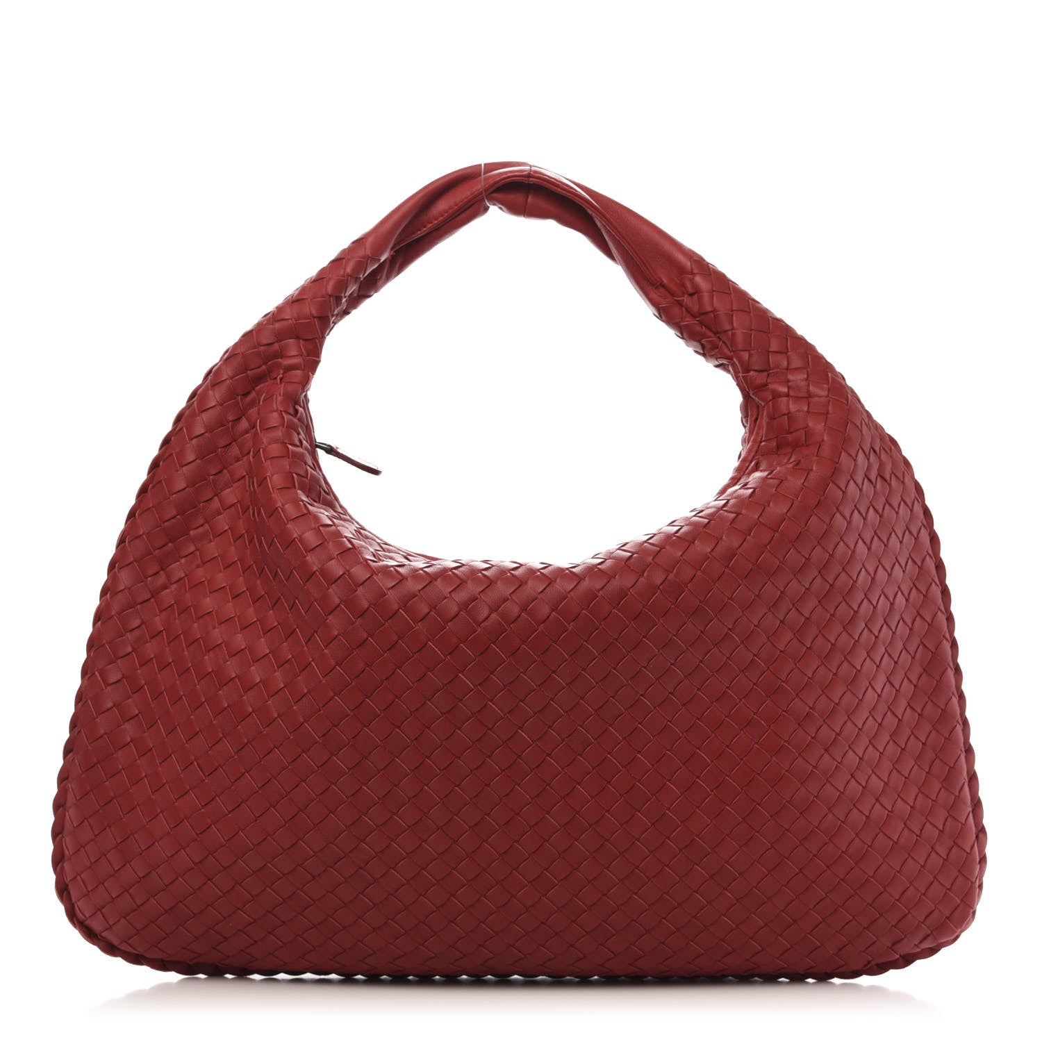 Bottega Veneta Nappa Intrecciato Large Veneta Hobo Red 1 of 10
