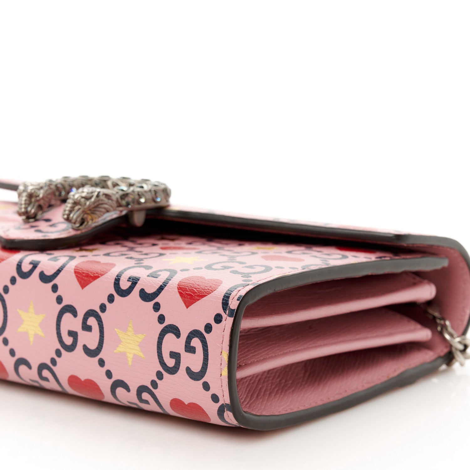 Gucci Calfskin Valentine's Day Exclusive Mini Dionysus Chain Wallet 10 of 10