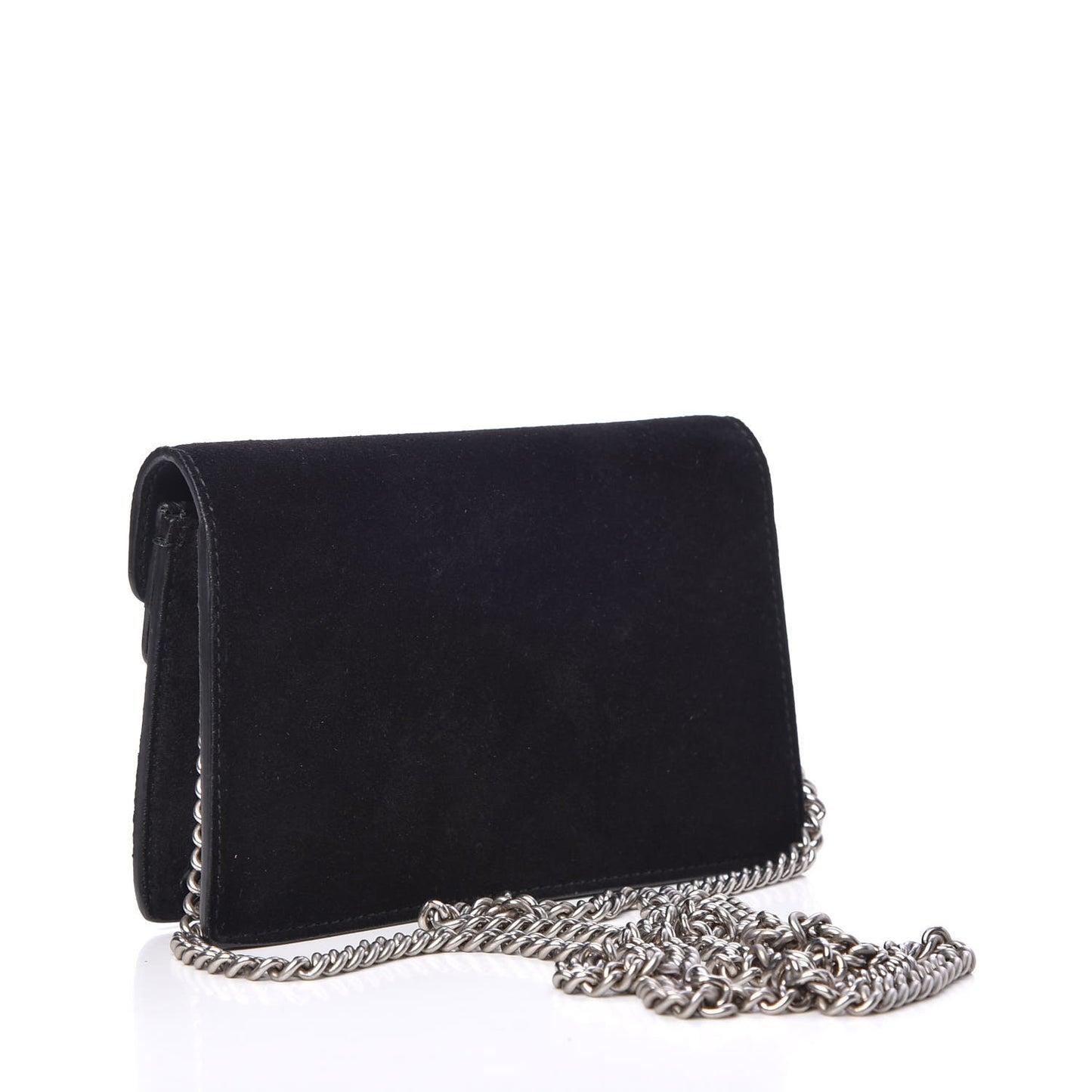 Suede Super Mini Dionysus Shoulder Bag Black