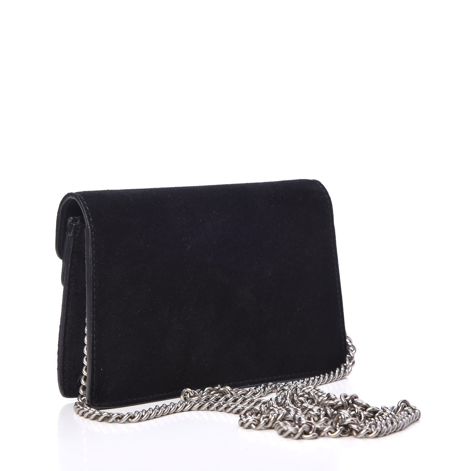 Gucci Suede Super Mini Dionysus Shoulder Bag Black 3 of 5