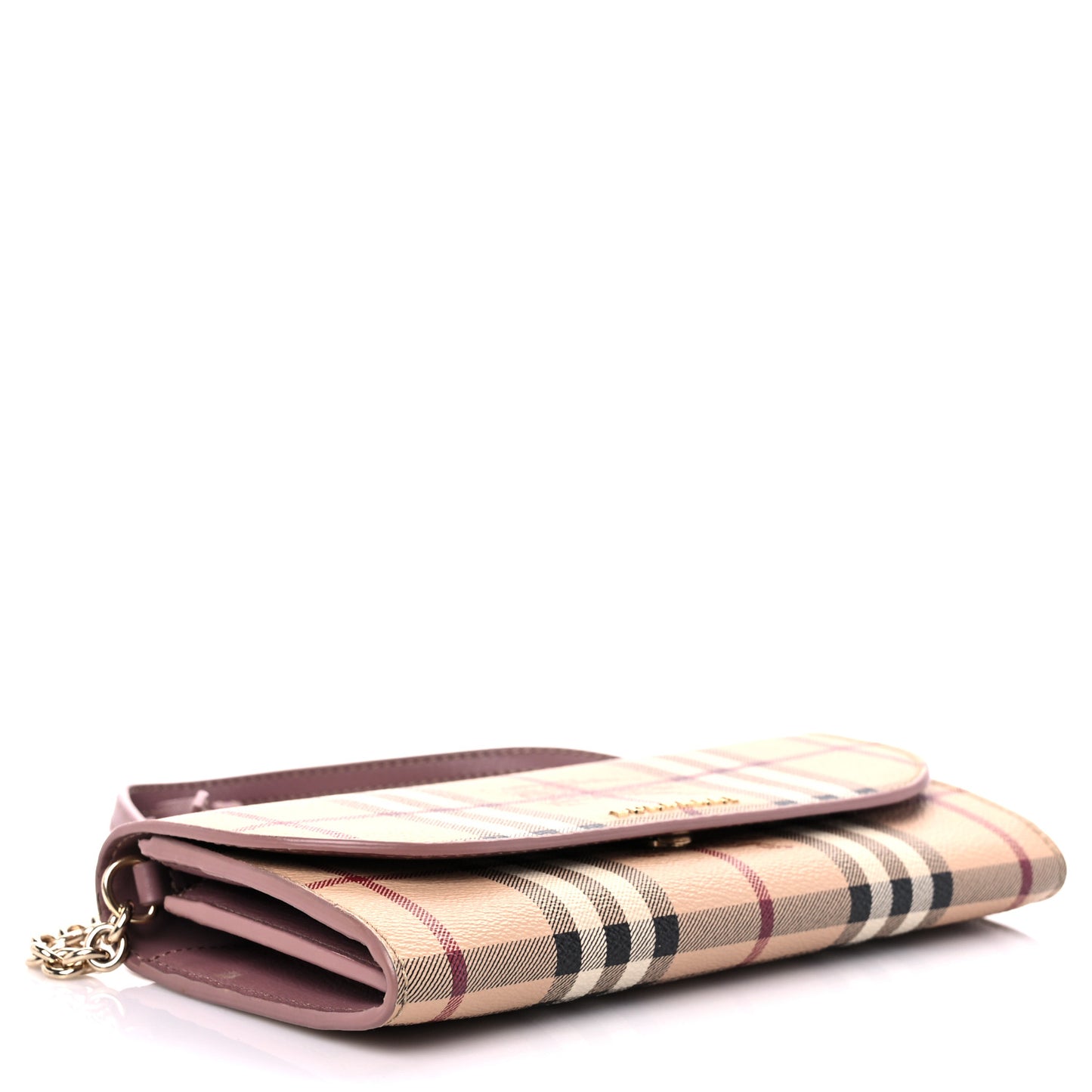 Haymarket Check Henley Wallet On Chain Dusty Pink