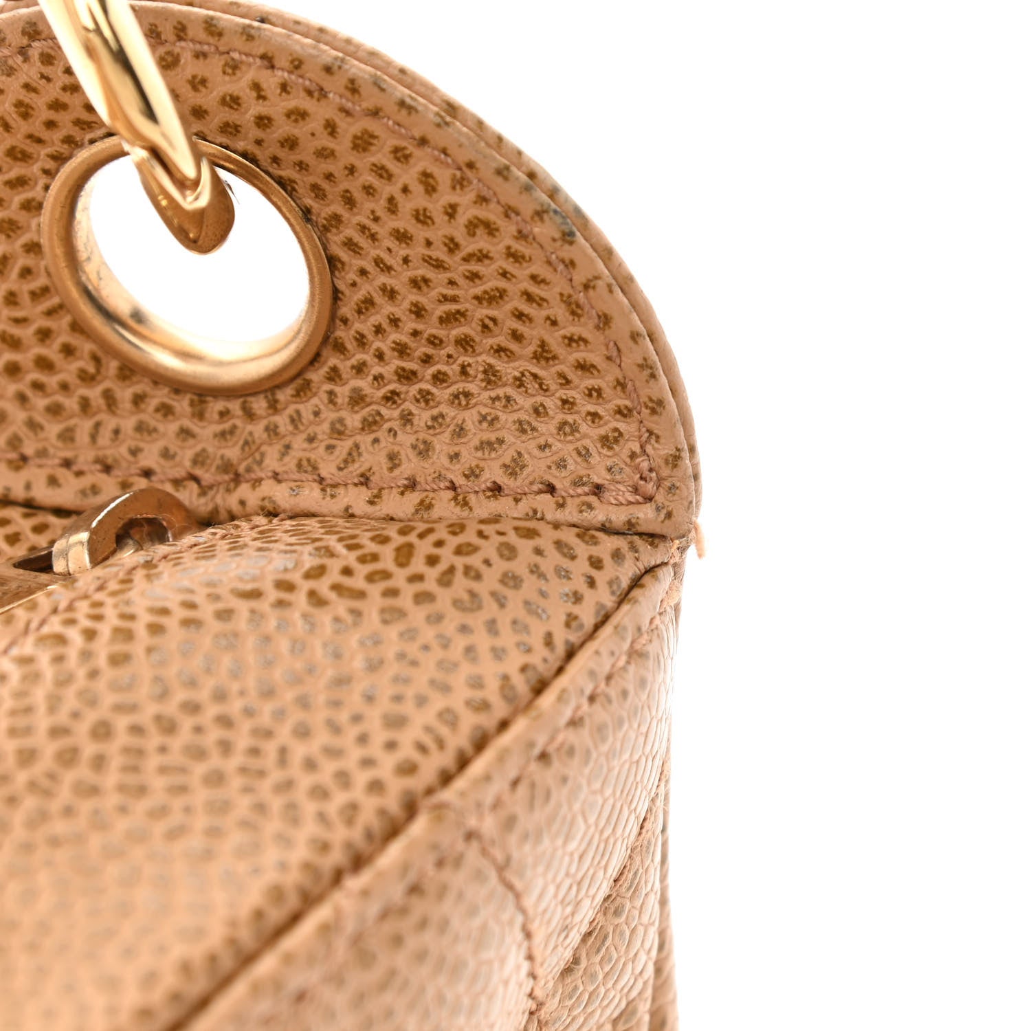 Chanel Caviar Quilted Timeless CC Shoulder Bag Beige 12 of 12