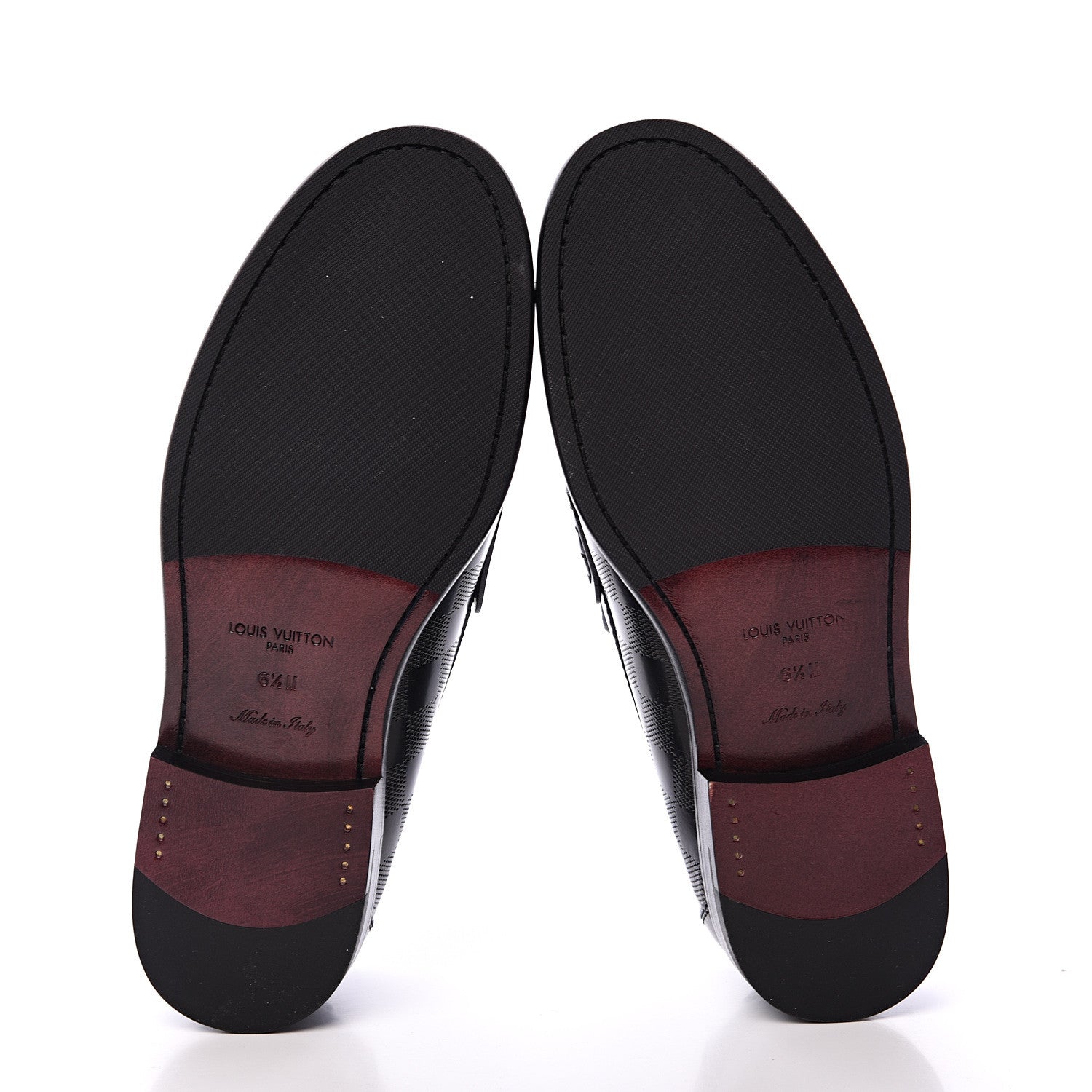 Louis Vuitton Damier Infini Graduation Loafers 6.5 Black 5 of 7