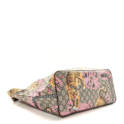Gucci Soft GG Supreme Monogram Bengal Medium Crossbody Tote Beige Pink 4 of 9
