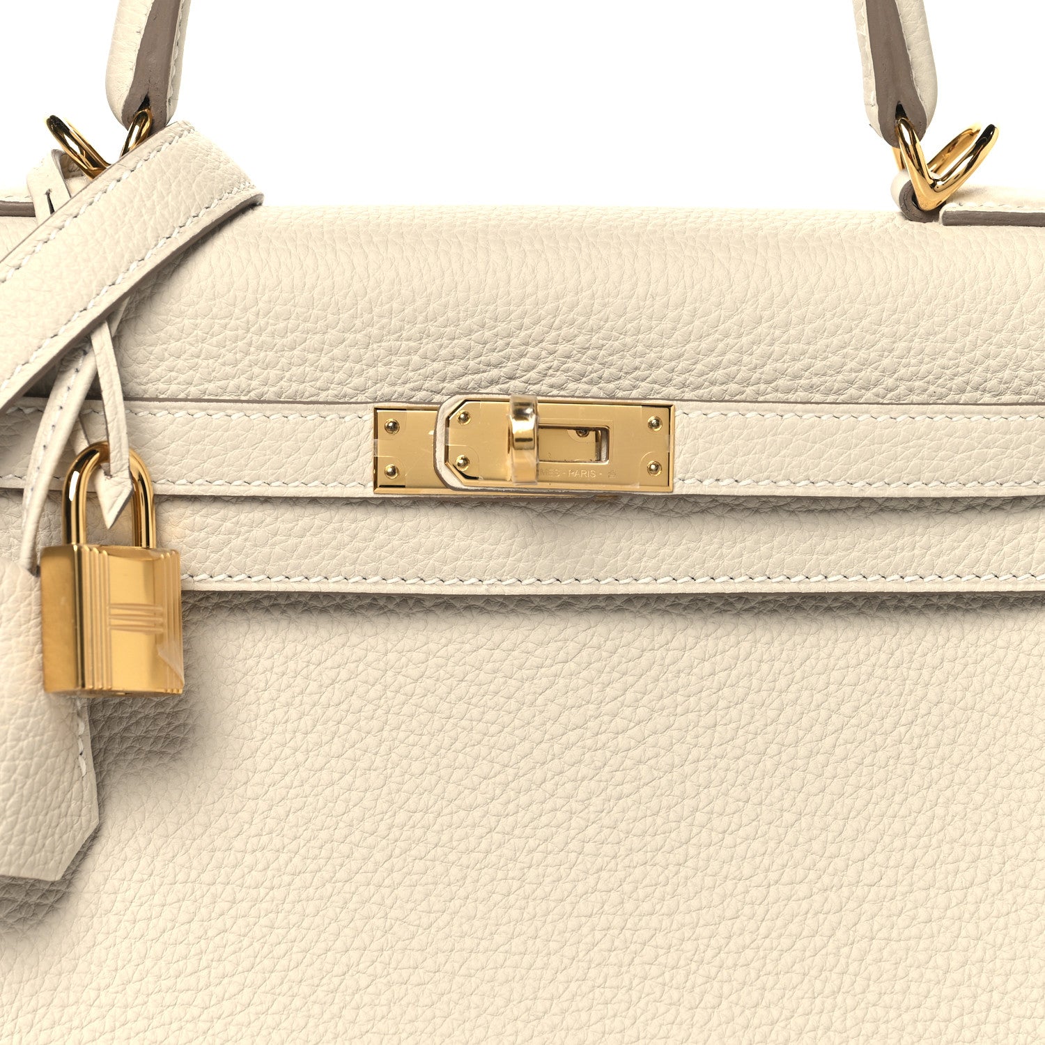 Hermes Togo Kelly Retourne 25 Craie 8 of 13