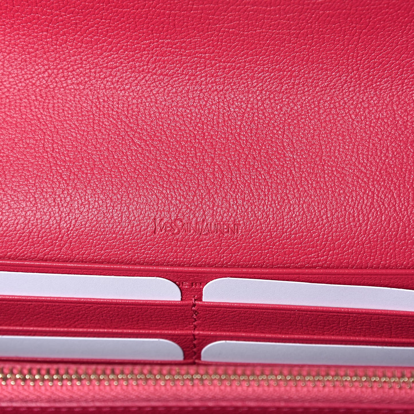 Calfskin Belle de Jour Chain Clutch Fushia