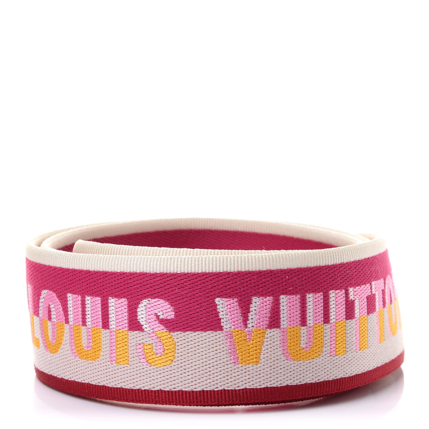 Louis Vuitton Jacquard Speedy Bandouliere 20 Shoulder Strap Fuchsia 2 of 3