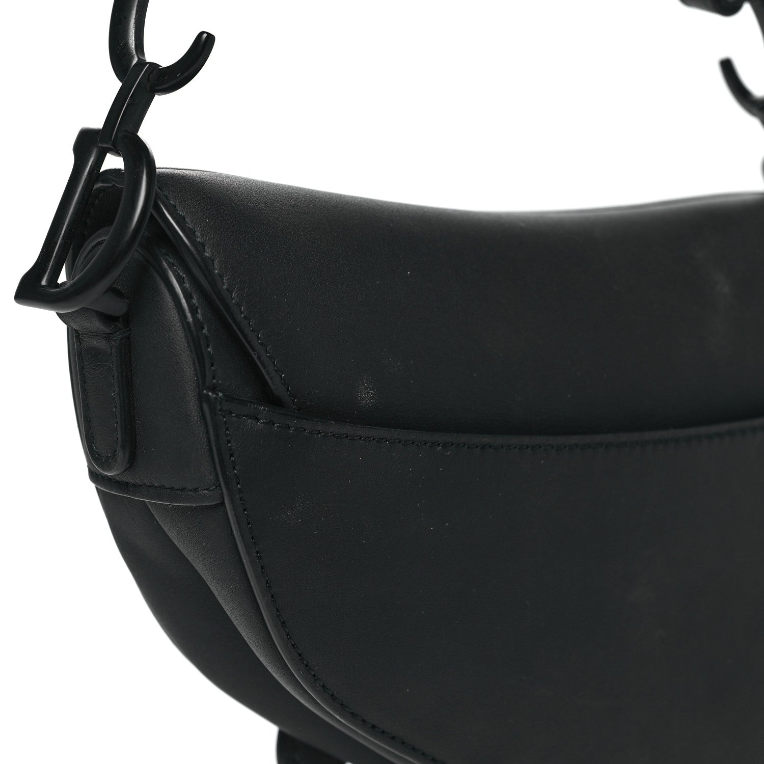 Christian Dior Ultra Matte Calfskin Mini Saddle Bag Black 12 of 12