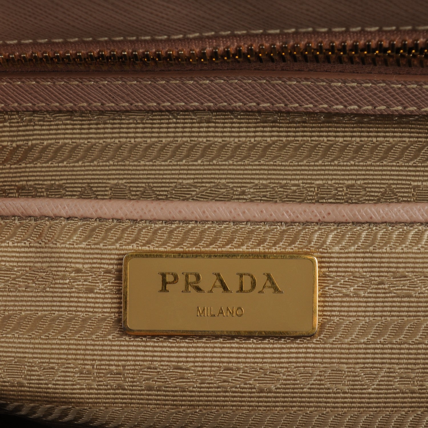 Prada Saffiano Large Galleria Double Zip Tote Cammeo 6 of 8