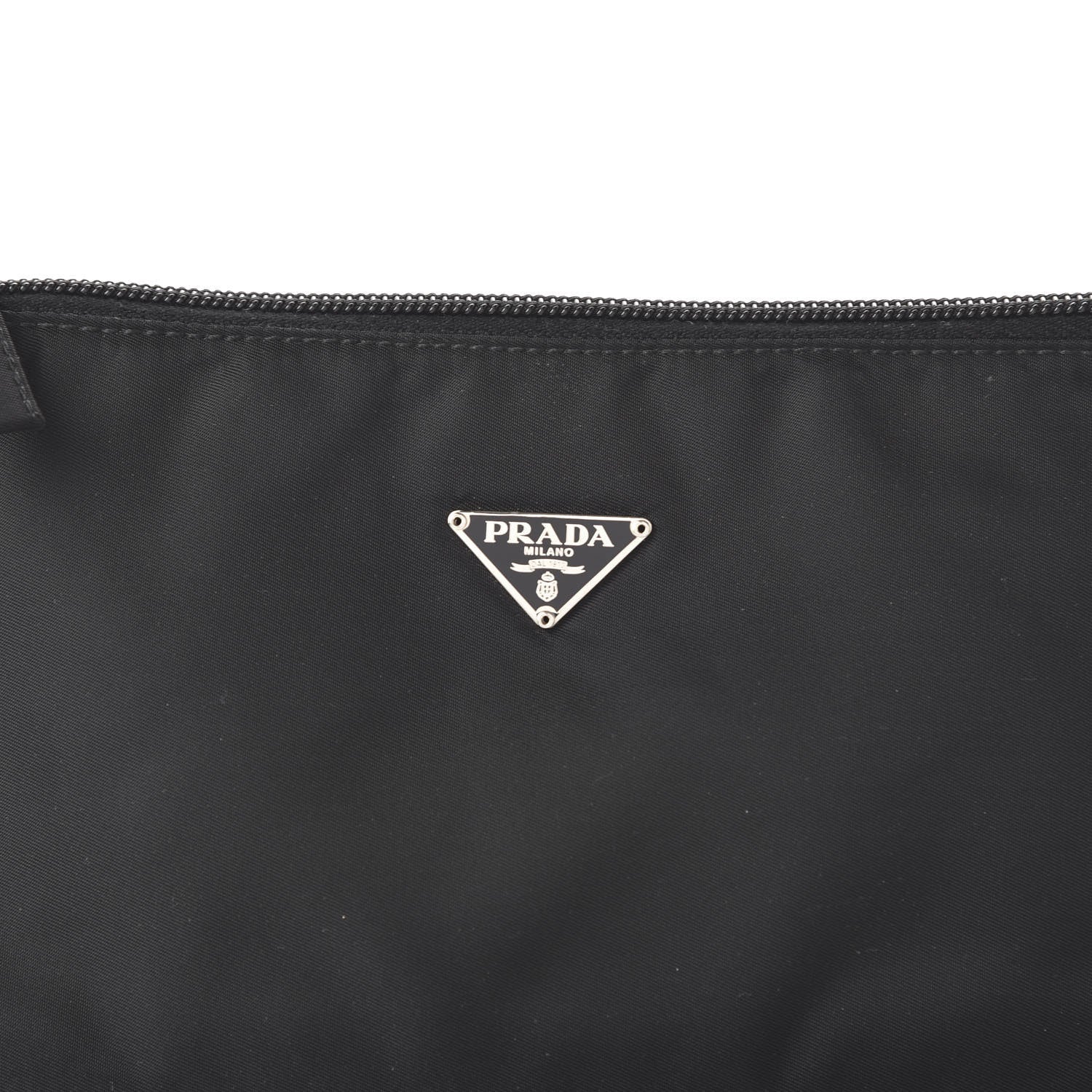 Prada Tessuto Nylon Pochette Bag Black 9 of 9
