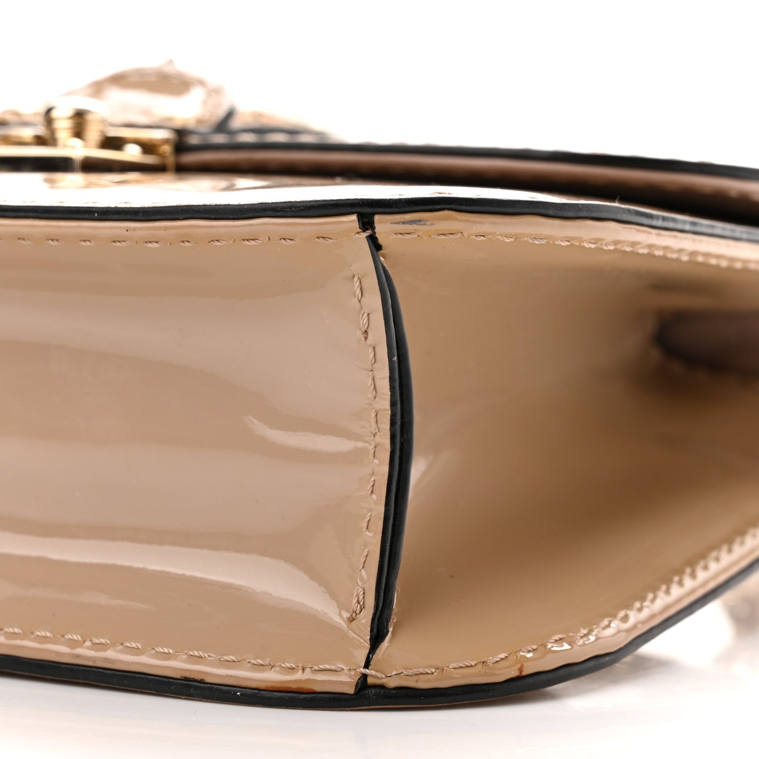 Valentino Garavani Patent Small Glam Lock Rockstud Flap Alpaca 9 of 9