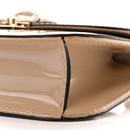 Valentino Garavani Patent Small Glam Lock Rockstud Flap Alpaca 9 of 9