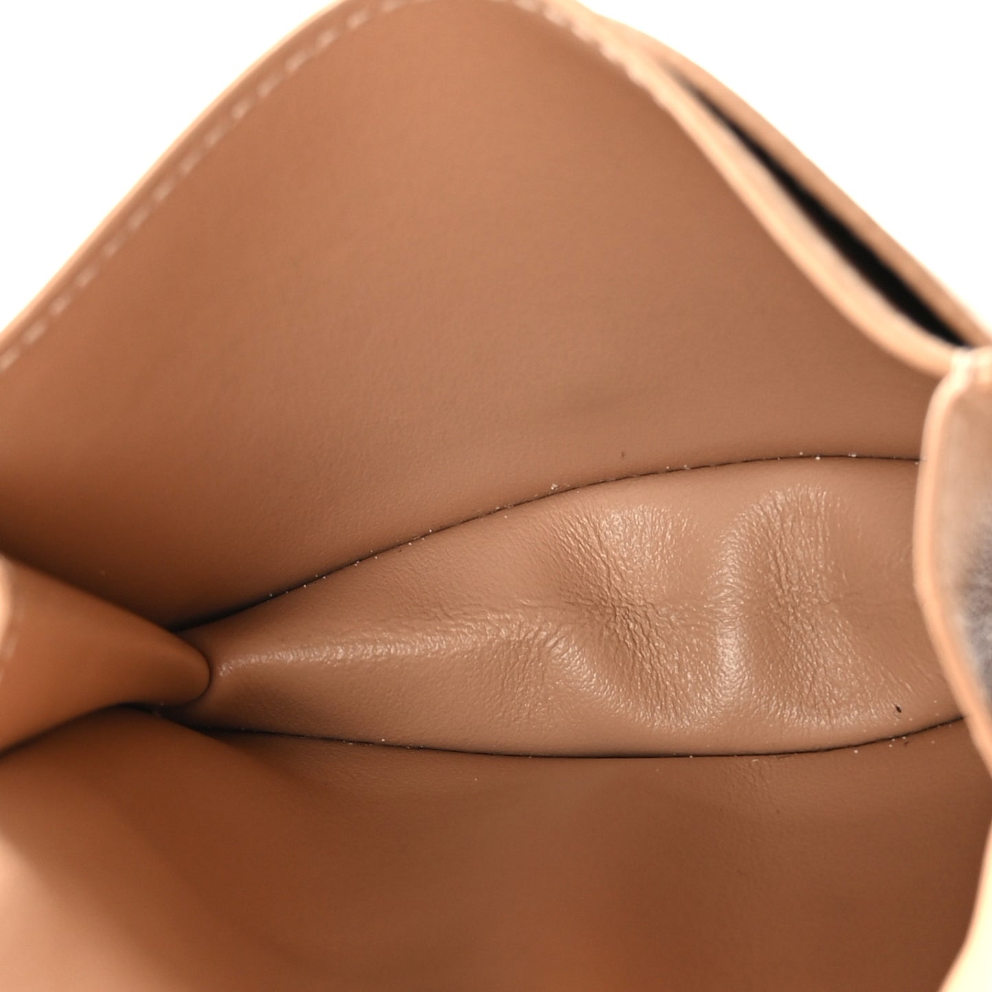 Nappa Intrecciato Card Holder Almond