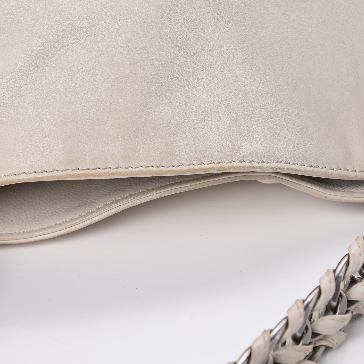 Chanel Calfskin Large East West Modern Chain Tote White 20 of 21