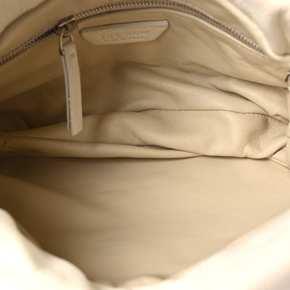 The Row Grained Calfskin Bourse Clutch Ivory 5 of 9