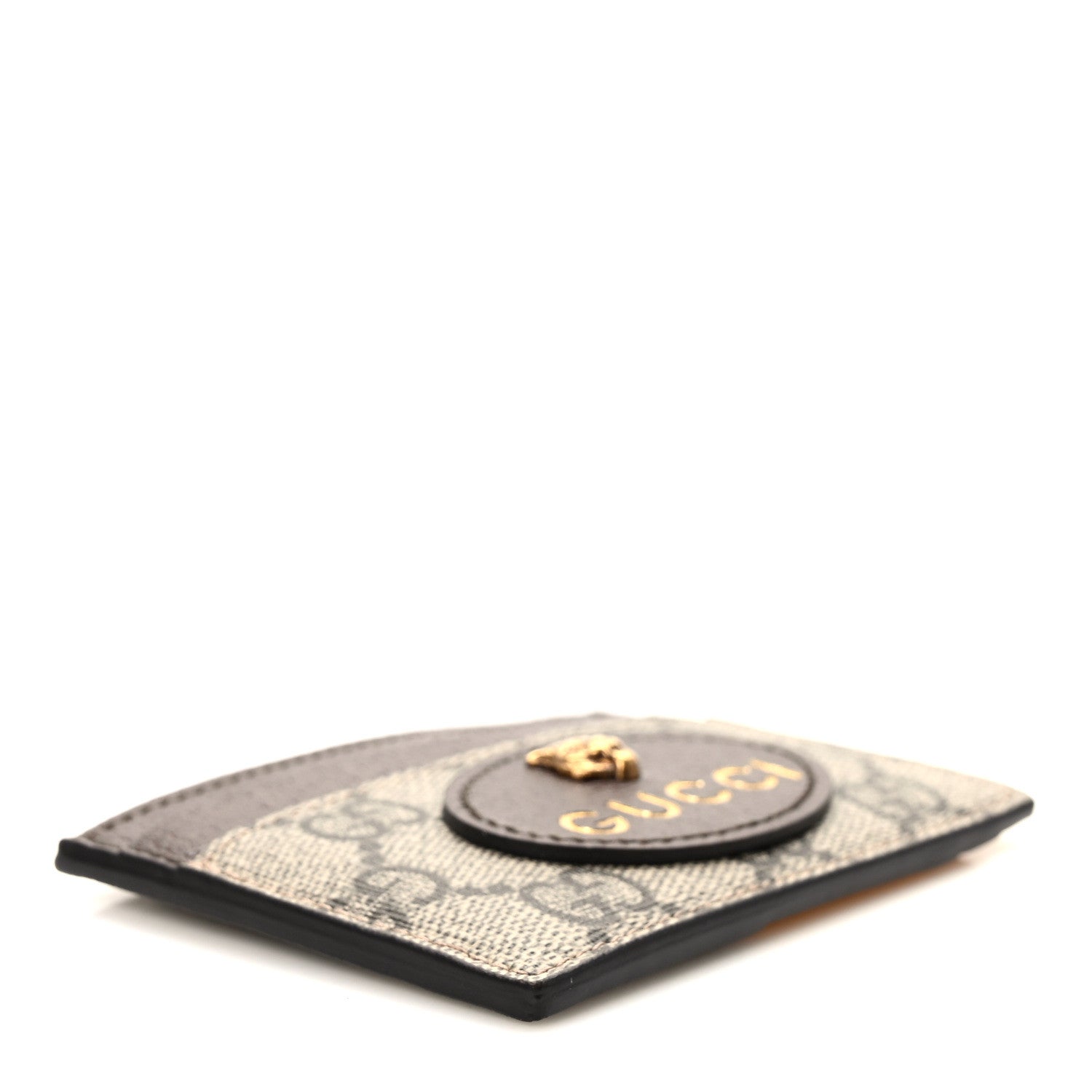 Gucci GG Supreme Monogram Neo Vintage Card Holder Beige Crop New Acero 4 of 8